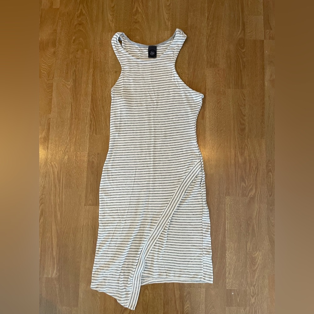 Above the knee striped dress